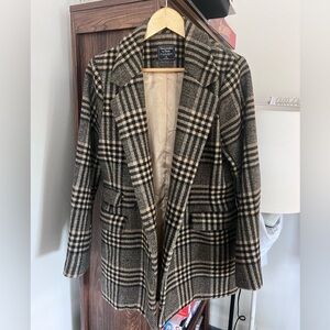 Abercrombie Plaid Coat